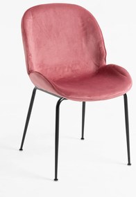 Krzeso Bille z czarnego aksamitu