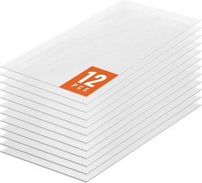 Panele Szklarniowe SucceBuy z Poliwęglanu Zestaw 12, 61cm X 122 cm X 0.6 cm Płyty Dachowe