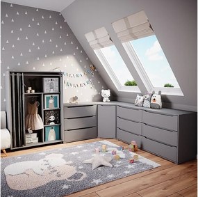 Szafa szary 100x50x146.6 doros