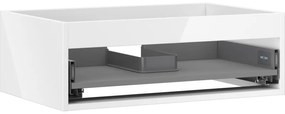 Mexen Box-A korpus szafki podumywalkowej 70 cm, 1 szuflada, biały połysk - 91AX0-0700-235-1-00