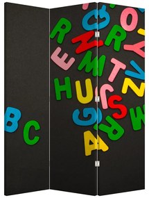 Parawan - Kolorowe litery (126x170 cm)