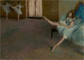 Obraz na szkle - Edgar Degas, Before the Ballet, reprodukcje (70x50 cm)