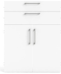 Biały element modułowych systemów półek 84x105 cm Prima – Tvilum