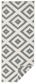 Szary chodnik dwustronny NORTHRUGS Malta, 80x345 cm