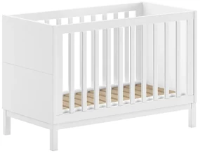 Białe łóżeczko z litego drewna sosnowego 60x120 cm Eva – Vipack
