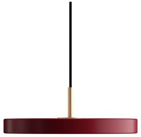 Czerwona lampa wisząca LED z metalowym kloszem ø 31 cm Asteria Mini – UMAGE