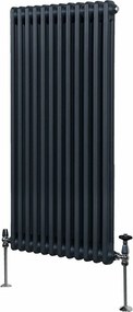 Tradycyjny grzejnik 2-kolumnowy - 1500 x 562 mm - antracytowy szary