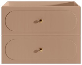 Szafka łazienkowa wisząca  pod umywalkę - Stary róż - 80 cm - SATOBAL