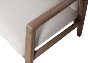 Brązowa tapicerowana sofa ogrodowa (w kształcie litery L) Biam – WOOOD