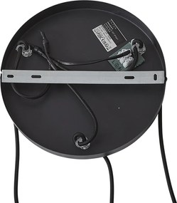 Lampa wisząca w stylu Art Deco czarna z przydymionym szkłem 3-źródła światła - Wallace