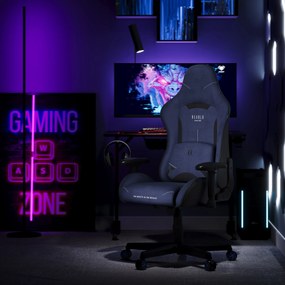 Fotel gamingowy materiałowy granatowy: Diablo X-Starter