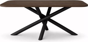 Stół prostokątny Yoko 185 × 90 z blatem laminowanym i nogami typu pająk