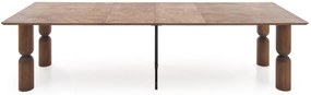 ELTON stół rozkładany 200-300x101x76 cm jasny orzech mieści 8-10 osób