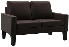 Brązowa skandynawska sofa 2-osobowa - Clorins 2X