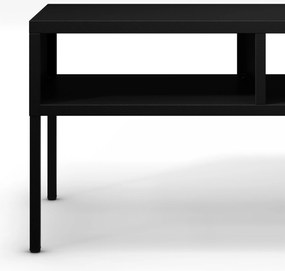 Stolik kawowy prostokątny czarny MATTEO 900 x 450 x 450 mm