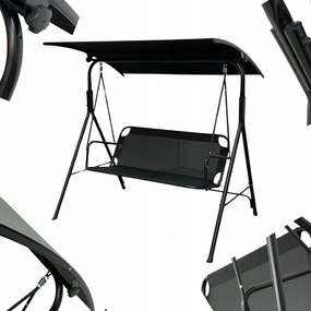 Huśtawka do ogrodu Paloma MAS-4006, wolnostojąca, kolor czarny