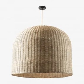 Lampa Sufitowa Wisząca Do Użytku Zewnętrznego Flandria Miel - Czarna & Ø80 Cm - ↑65 Cm Flandes - Sklum