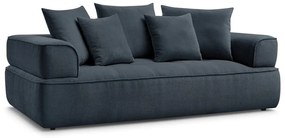 Ciemnoniebieska sofa z tkaniny szenilowej 237 cm Whesley – Bobochic Paris