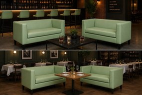 Sofa Monaco : Kolor nogi - Venge, Kolor tkaniny - EKO-SKÓRA - 7D, Typ tkaniny - Eko-skóra , Wysokość nogi - 15 cm