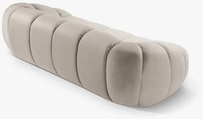 Sofa 3-osobowa beż welur 254/114/72 Diana Micadoni