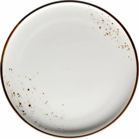 Mäser Talerz deserowy Pintar Białe brązowe kropki22,5 cm