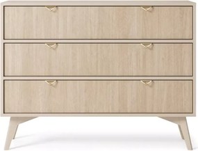 Komoda Naolia – nowoczesna komoda z szufladami w jodełkę, w dwóch kolorach do wyboru