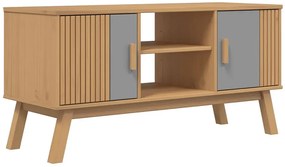 Szafka RTV na nóżkach brązowy + szary T1-B76