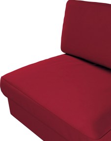 Pokrowiec na fotel Kivik nierozkładany kolor czerwony tkanina strukturalna