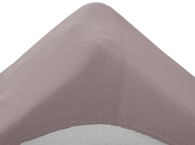 PrzytulneMieszkanie.pl Prześcieradło do łóżeczka Jersey jasnobrązowe 70 x 140 cm
