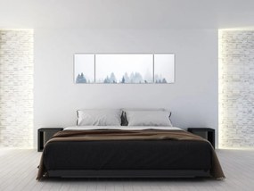 Obraz - Mglisty las (170x50 cm)