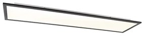 Nowoczesna lampa sufitowa czarna z wbudowanymi diodami LED 120 cm - Liv Nowoczesny Oswietlenie wewnetrzne