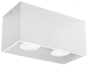 Biały prostokątny plafon LED - EX509-Lenobri