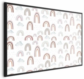 Plakat Tęcza po deszczu 42x29,7 cm z ramą czarną bez marginesu ARTGEIST B