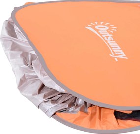 Outsunny Pop-up Namiot, Muszla Plażowa, Campingowy, Poliester, 200 x 150 x 119 cm, Pomarańczowy