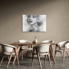 Obraz na szkle - Portret Marilyn Monroe (70x50 cm)