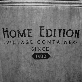 Osłonka zinc, wiaderko vintage, Ø 38 cm