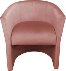 Fotel CLUB tkanina Welur elegancki fotel tapicerowany do salonu i gabinetu : Kolor tkaniny - VELVET - MG58