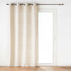Beżowa aksamitna zasłona 135x260 cm Eva – douceur d'intérieur