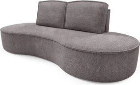 Sofa MOLLY z funkcja spania i pojemnikiem SZARY JEDWAB ABRIAMO 07