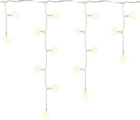 Świąteczny świetlny deszcz - 2,7 m, 72 LED, ciepła biel