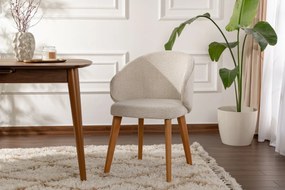Zestaw krzeseł do jadalni Bentley White and Dark Oak, 2 szt.