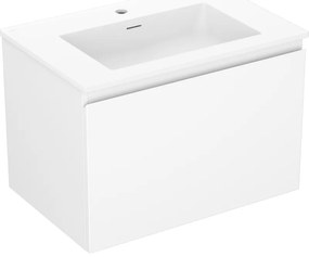 Mexen Orio szafka łazienkowa 70 cm z umywalką Otis, 1 szuflada, biała mat - 91A10-07047-1-BF01-W18M01