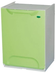 Plastikowy kosz na śmieci segregowane, 20 L, zielony