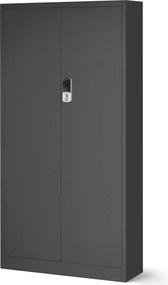 Szafa biurowa na akta otwierana na szyfr 90x40x185 cm Daniel antracyt