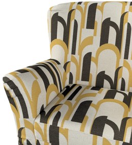 Pokrowiec na fotel Tomelilla wysoki z zakładkami