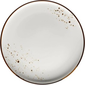 Mäser Płytki talerz Pintar Białe brązowe kropki 27cm