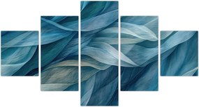 Obraz - Niebieskie i białe fale (125x70 cm)