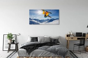 Obraz na płótnie Ekstremalny Zjazd Ze Szczytu