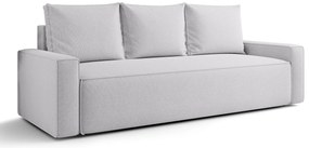 Jasnoszara sofa z pojemnikiem na pościel N8-D35