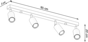 Lampa punktowa w naturalnym kolorze ø 6 cm Ludwik – Sollux